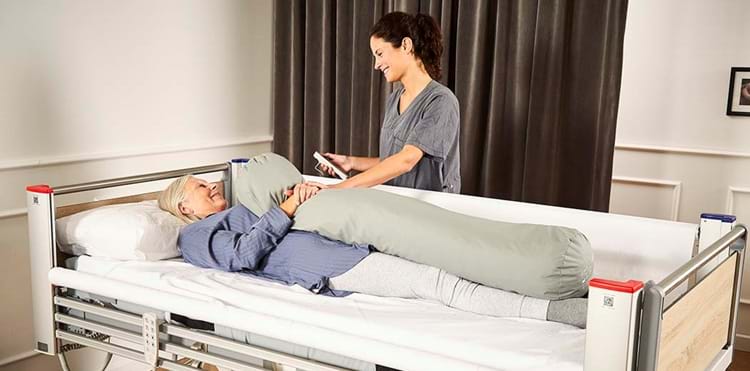 Tactile stimulation during patient transfer
