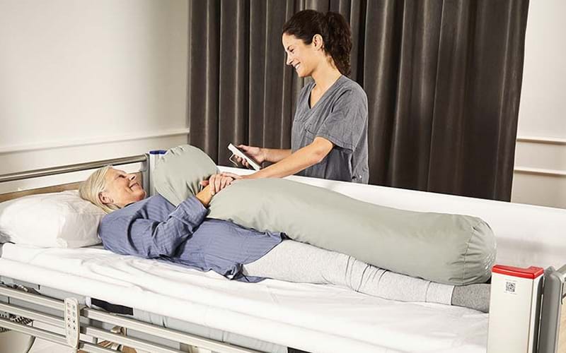 Safe and Comfortable Patient Transfer using Tactile Stimuli