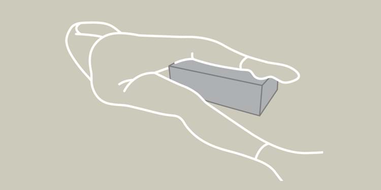 Support of legs in the side-lying position