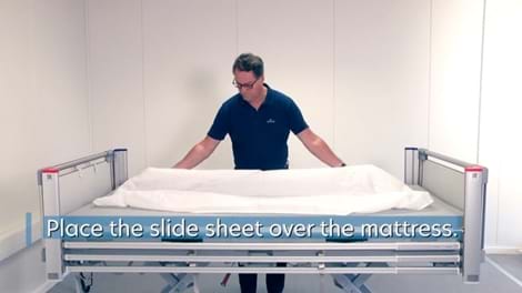Attach a slide sheet on VENDLET Basic