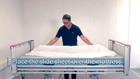 Attach a slide sheet on VENDLET Basic