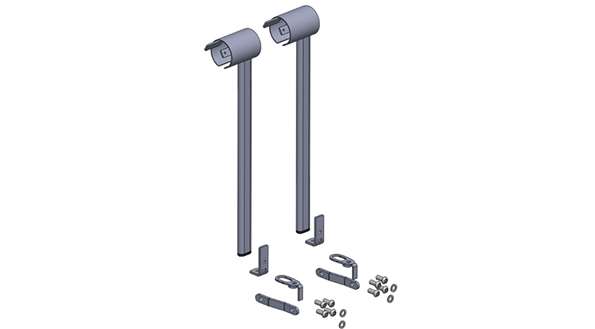 Side rail extension set Side rail extension set